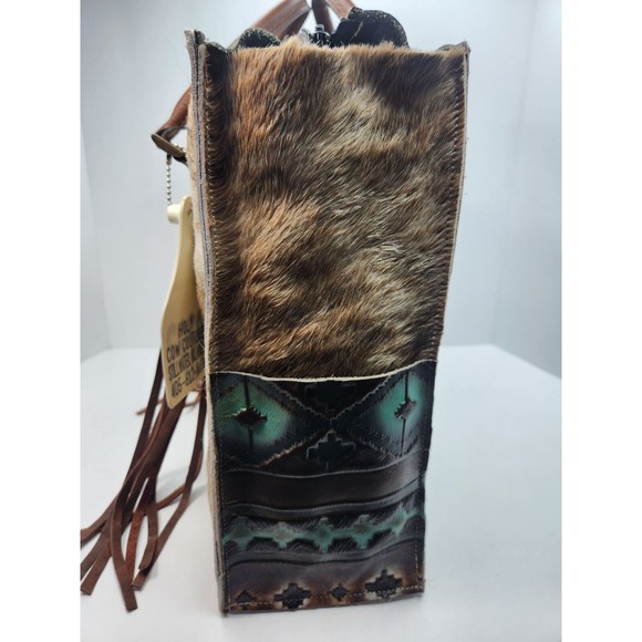 Holy Cow Couture Designer All Purpose Tote Cowhide  Tassels NWT Handmade… - Picture 3 of 9